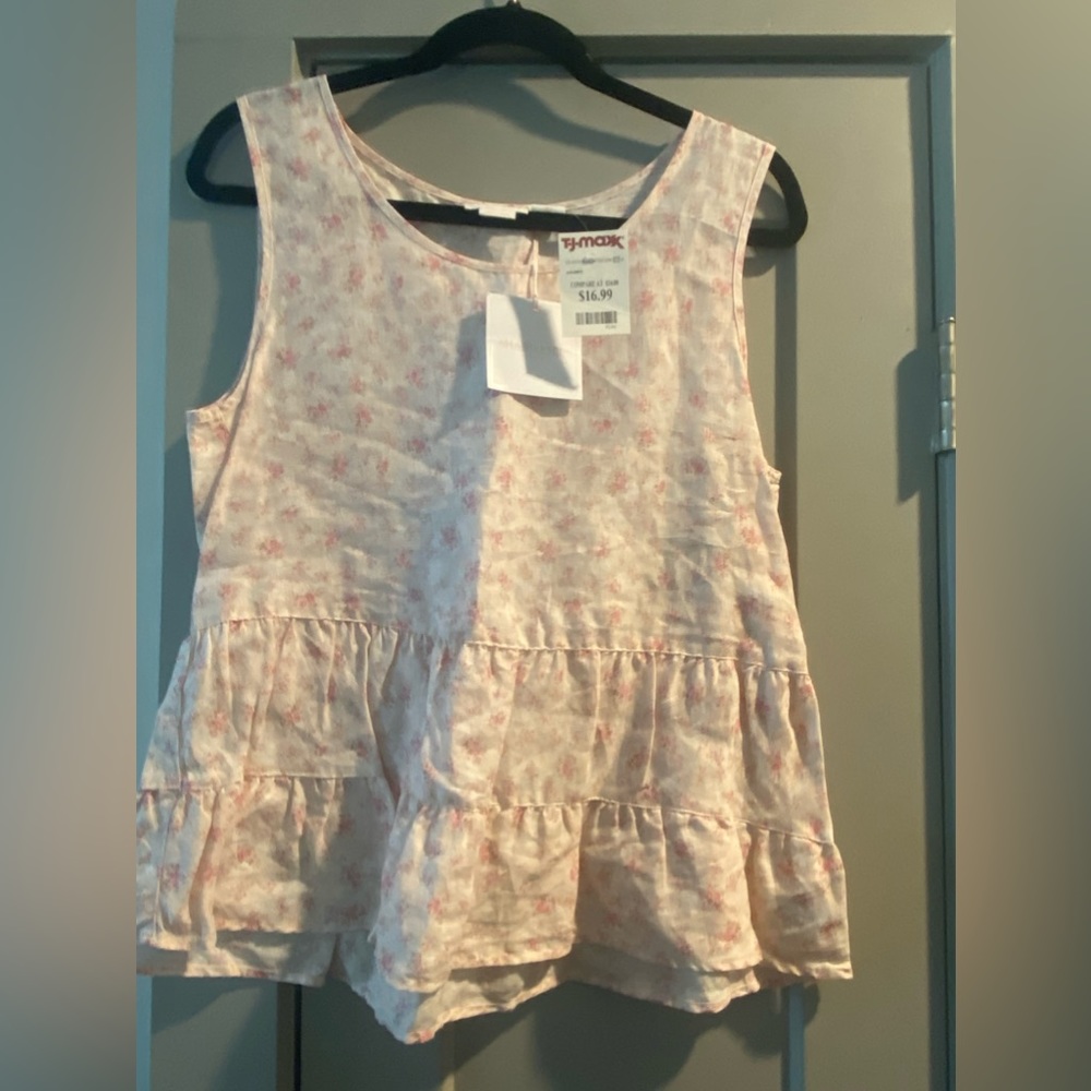 Shabby chic pink shirt